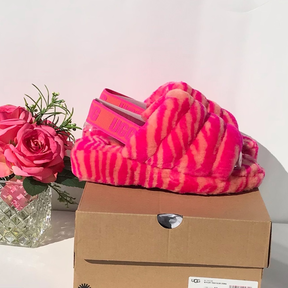UGG Fluff Yeah Slide Zebra - Picture 11 of 11